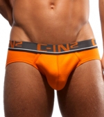 C-IN2 Vibrant Orange Sling Support Lo No Show Profile Brief
